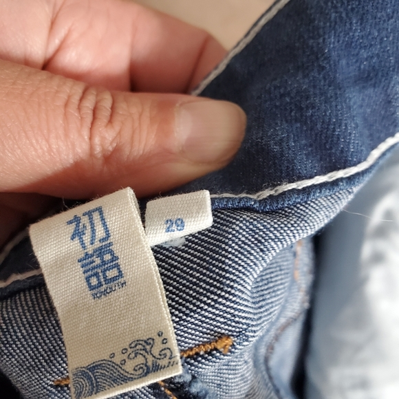 Toyouth funky skinny low waist jeans with orange trim size 29 - Picture 10 of 12